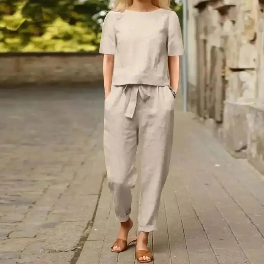 PAULINE | Ensemble d'été en lin
